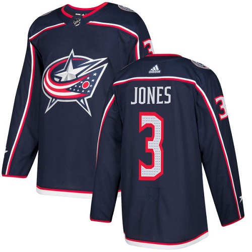 Adidas Men Columbus Blue Jackets #3 Seth Jones Navy Blue Home Authentic Stitched NHL Jersey->columbus blue jackets->NHL Jersey